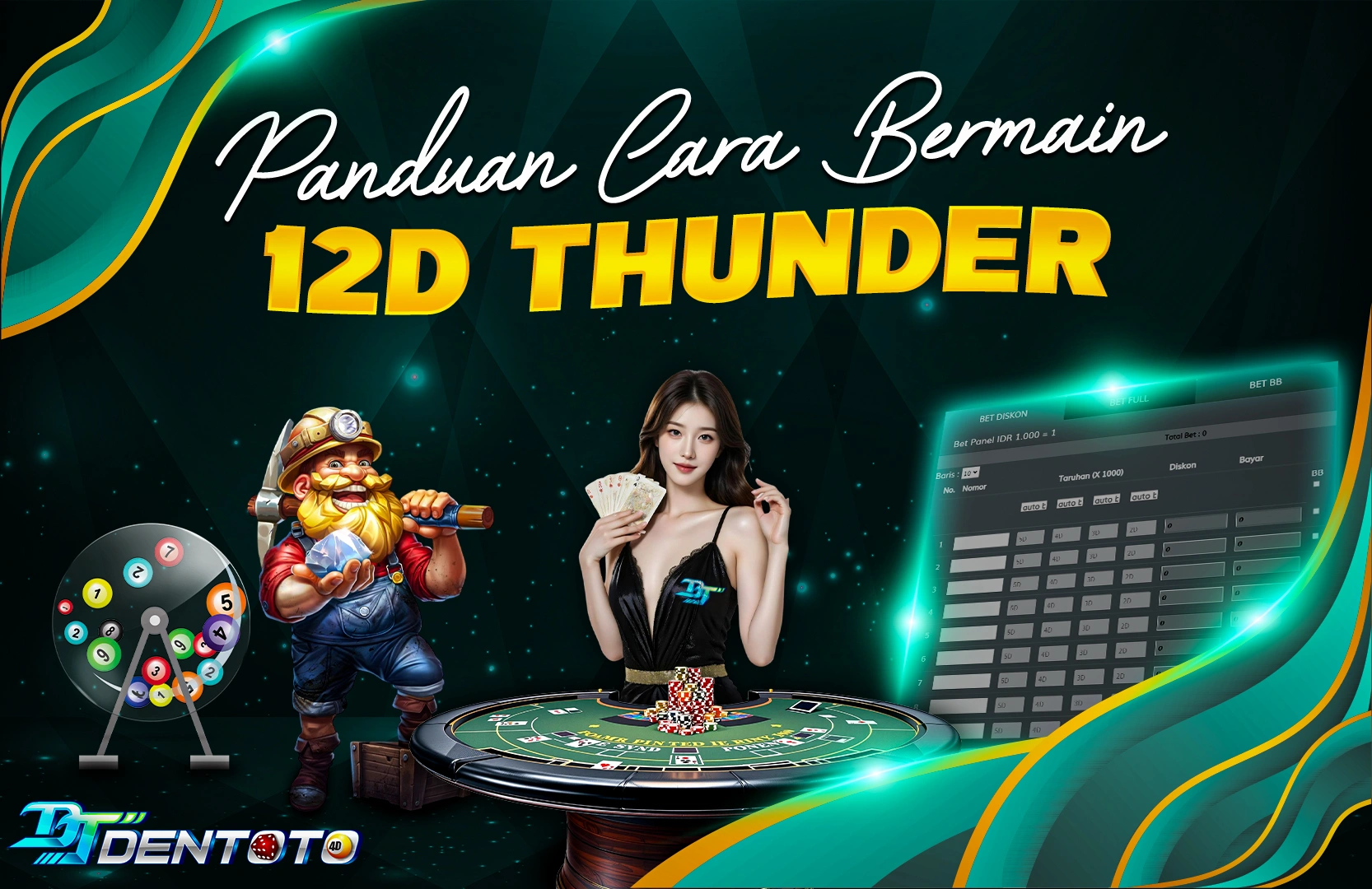CARA BERMAIN PERMAINAN 12D THUNDER DI DENTOTO