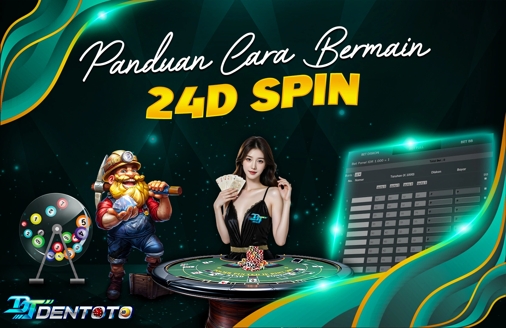 CARA BERMAIN PERMAINAN 24D SPIN DI DENTOTO