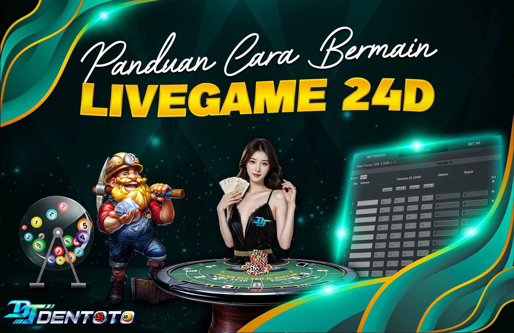 CARA BERMAIN PERMAINAN LIVEGAMES 24D DI DENTOTO