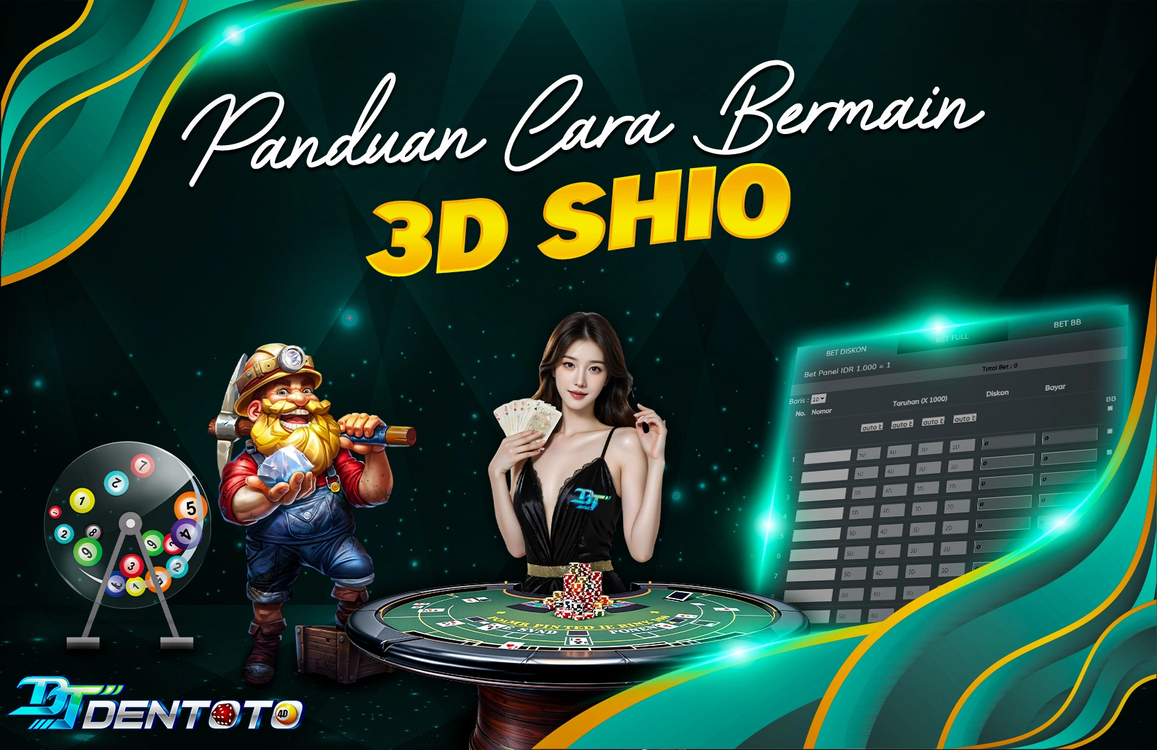 CARA BERMAIN PERMAINAN 3D SHIO DI DENTOTO