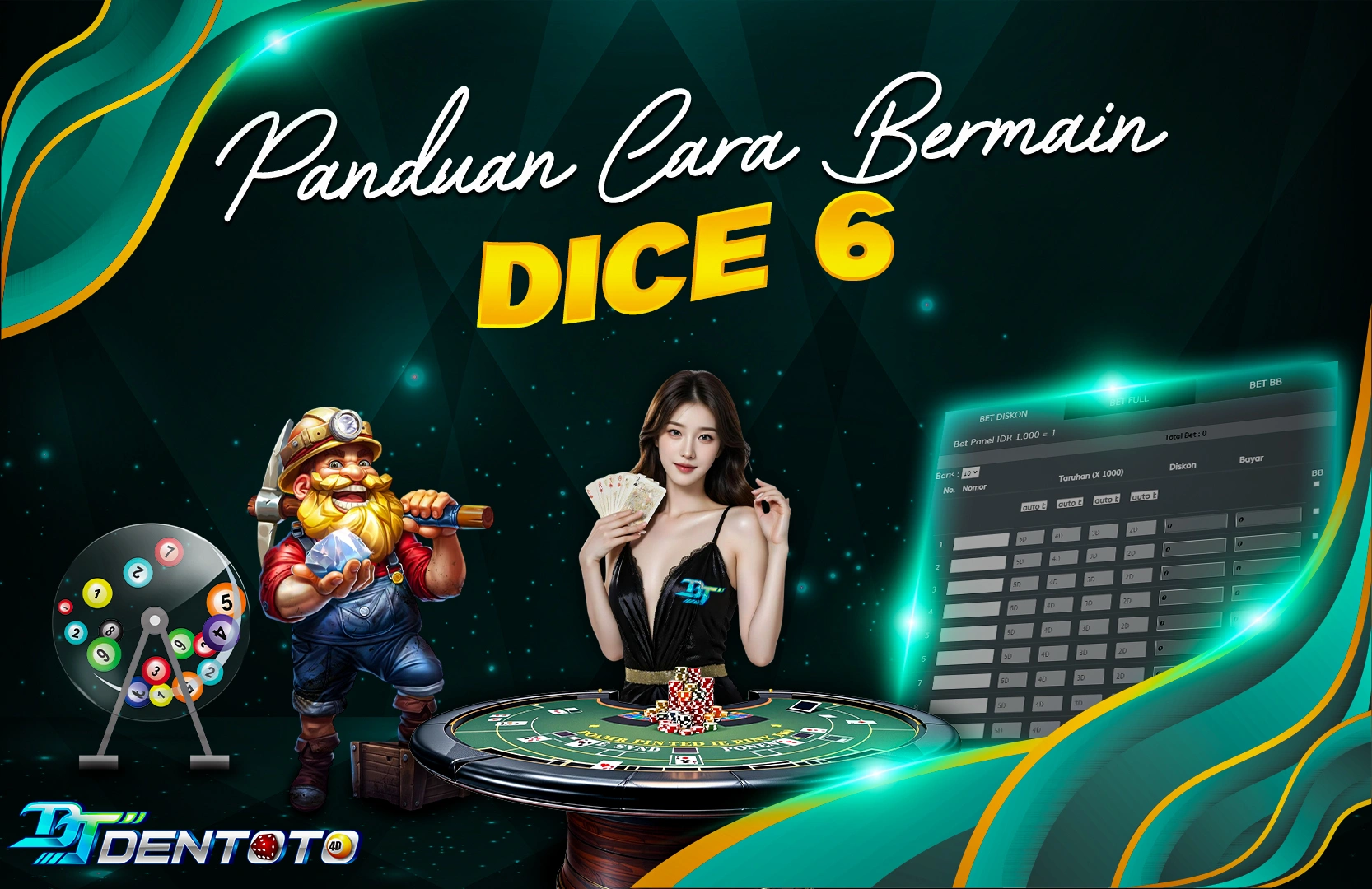 CARA BERMAIN PERMAINAN DICE 6 DI DENTOTO