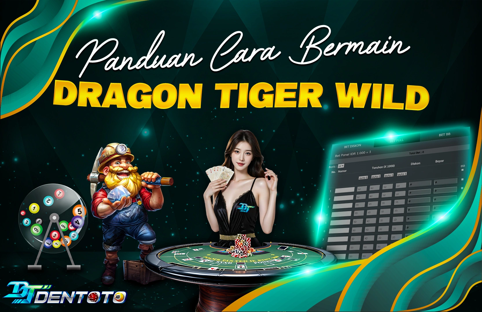 CARA BERMAIN PERMAINAN DRAGON TIGER WILD DI DENTOTO
