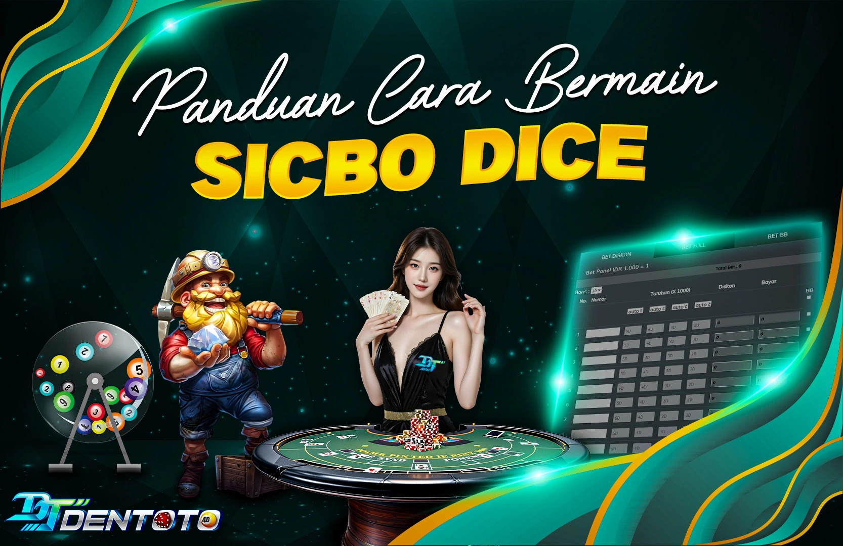CARA BERMAIN PERMAINAN SICBO DICE DI DENTOTO